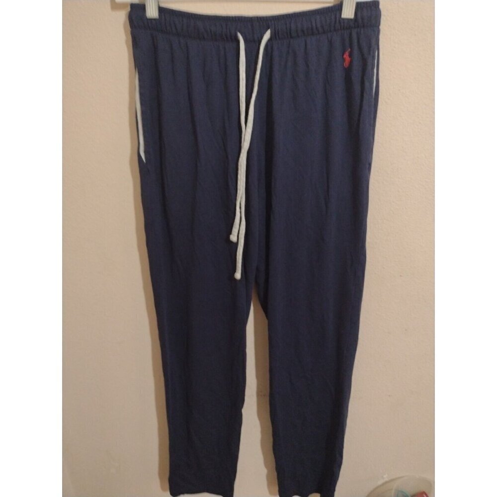 Polo Ralph Lauren Sleepwear Pants Mens Small Blue Sweatpants Drawstring Pockets